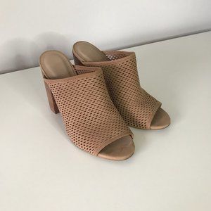 Aldo Thiasa Nude Block Heel Mule